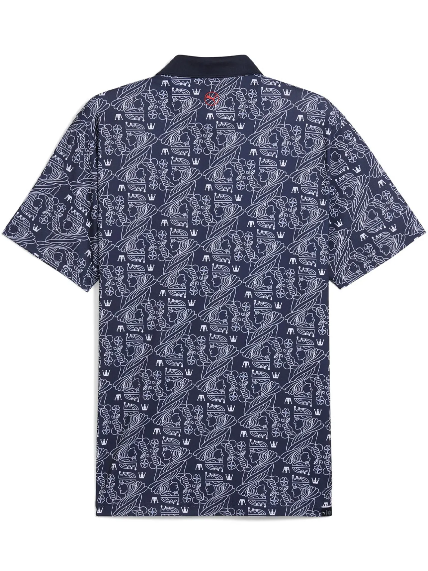Puma Pique Royal Polo - Deep Navy/White Glow