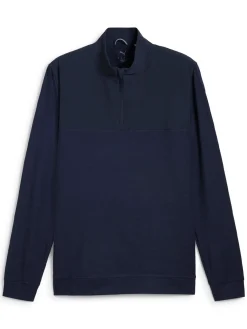 Puma Ripguard Hybrid 1/4 Zip - Deep Navy Heather/Deep Navy