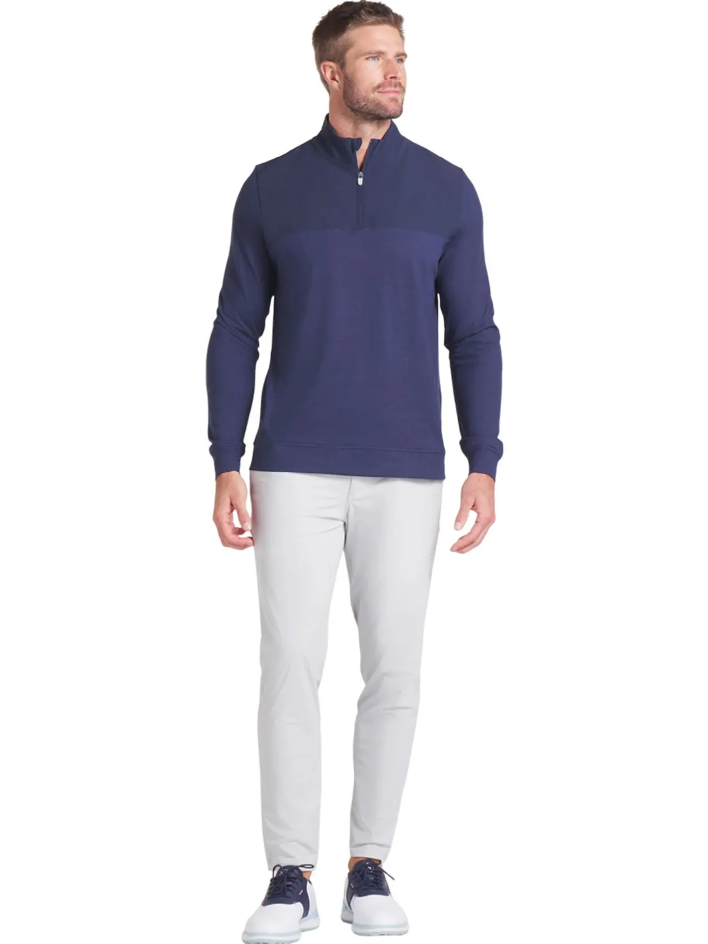 Puma Ripguard Hybrid 1/4 Zip - Deep Navy Heather/Deep Navy