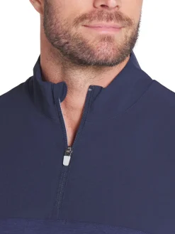 Puma Ripguard Hybrid 1/4 Zip - Deep Navy Heather/Deep Navy