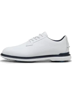 Puma Royale Golf Shoes - White/Deep Navy/Team Light Blue