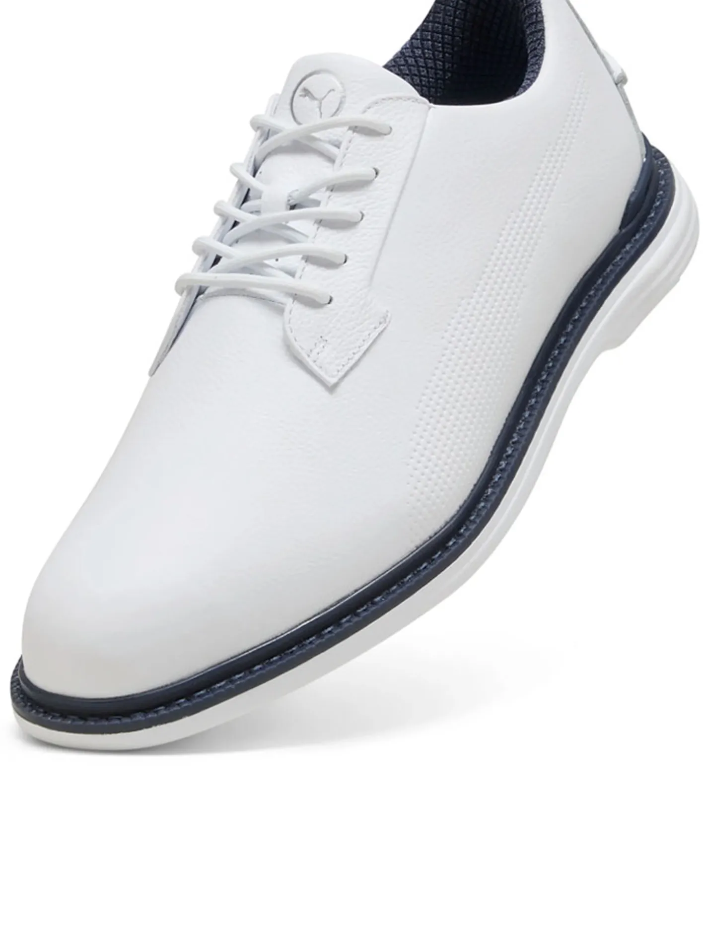 Puma Royale Golf Shoes - White/Deep Navy/Team Light Blue