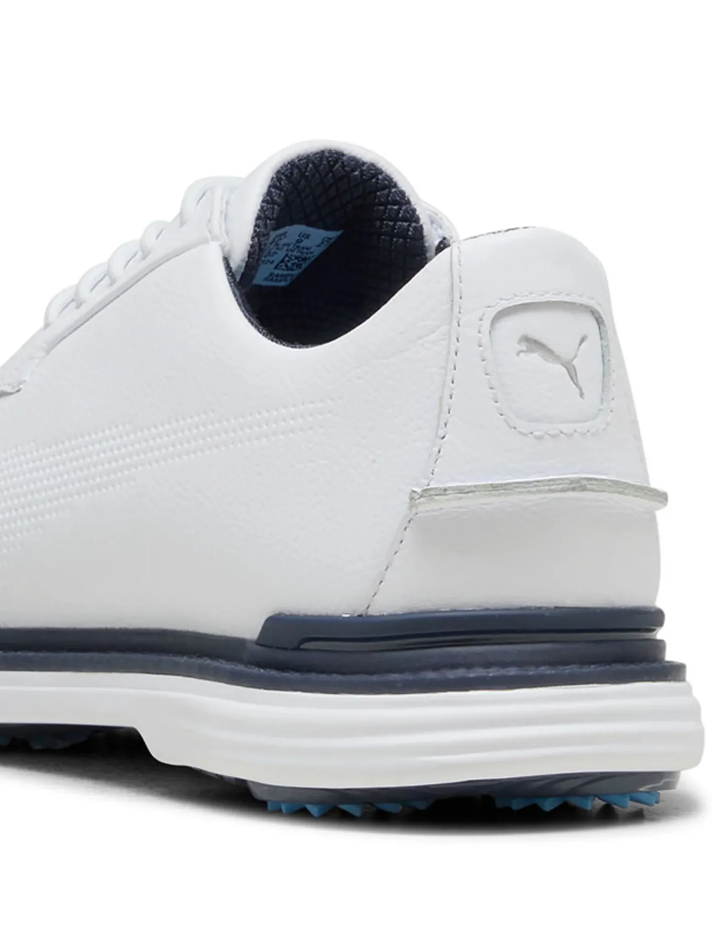 Puma Royale Golf Shoes - White/Deep Navy/Team Light Blue