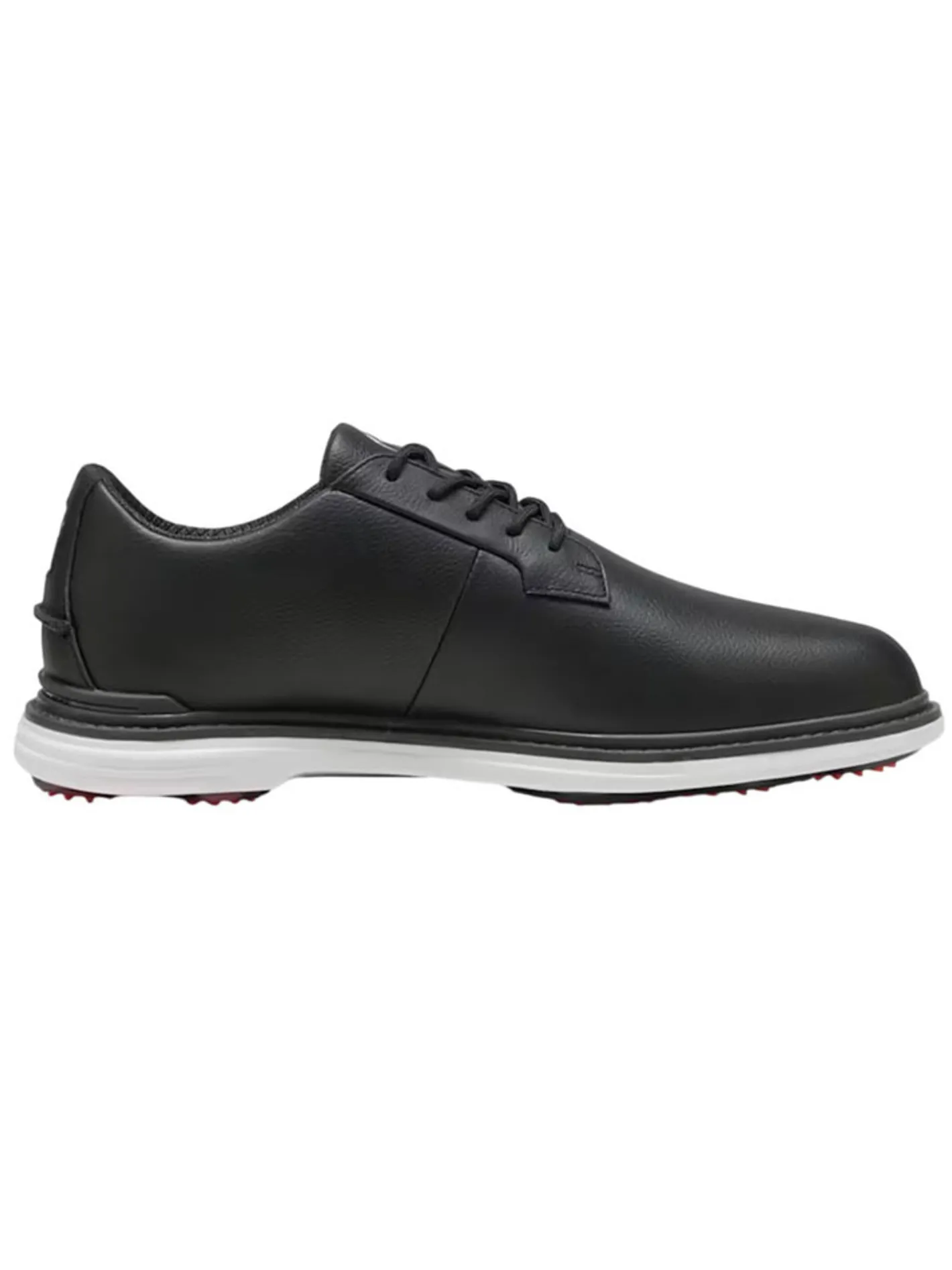Puma Royale Golf Shoes - Black/Flat Dark Grey/Red Blast