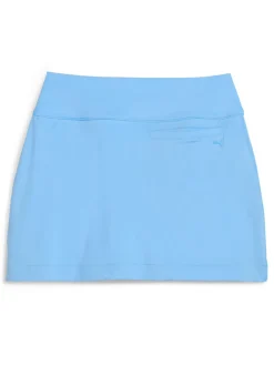 Women Puma Womens Blake Piped Knit 15.5" Golf Skort - Team Light Blue