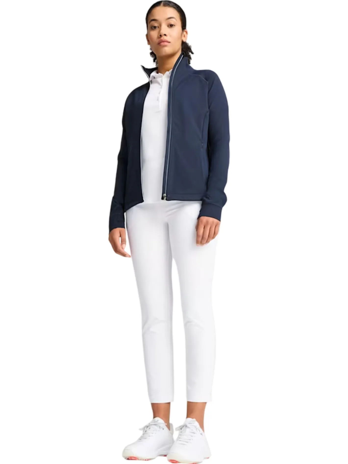 Women Puma Women's CLOUDSPUN Tech FZ Power Jacket - Deep Navy