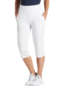 Women Puma Women's Everyday Capri Golf Pants - White Glow