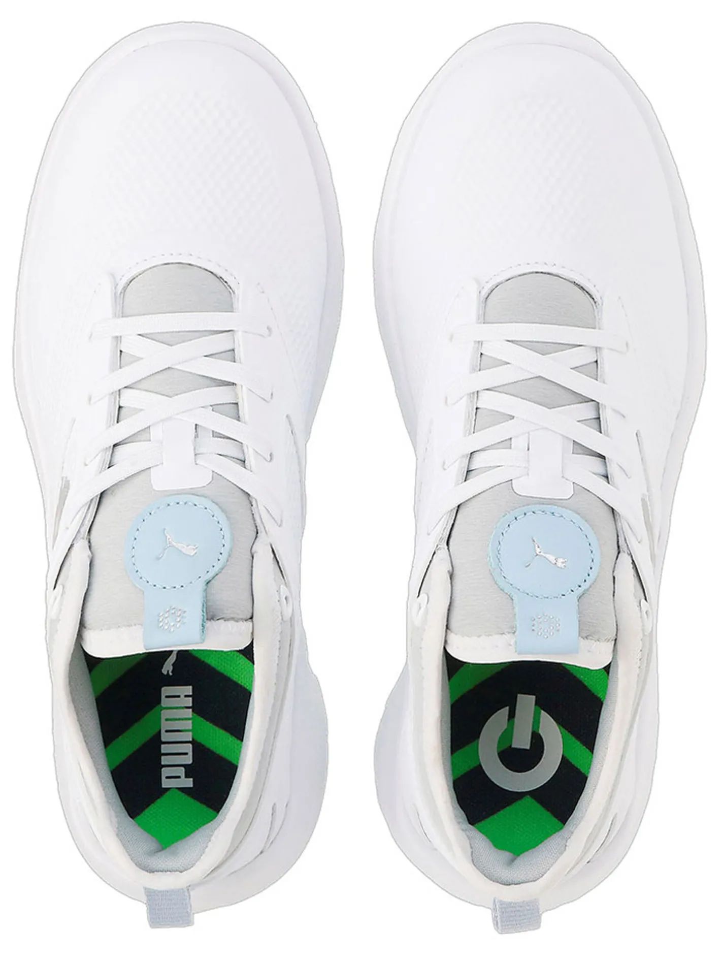 Puma Women's IGNITE Malibu Golf Shoes - White/ Silver/Lucite