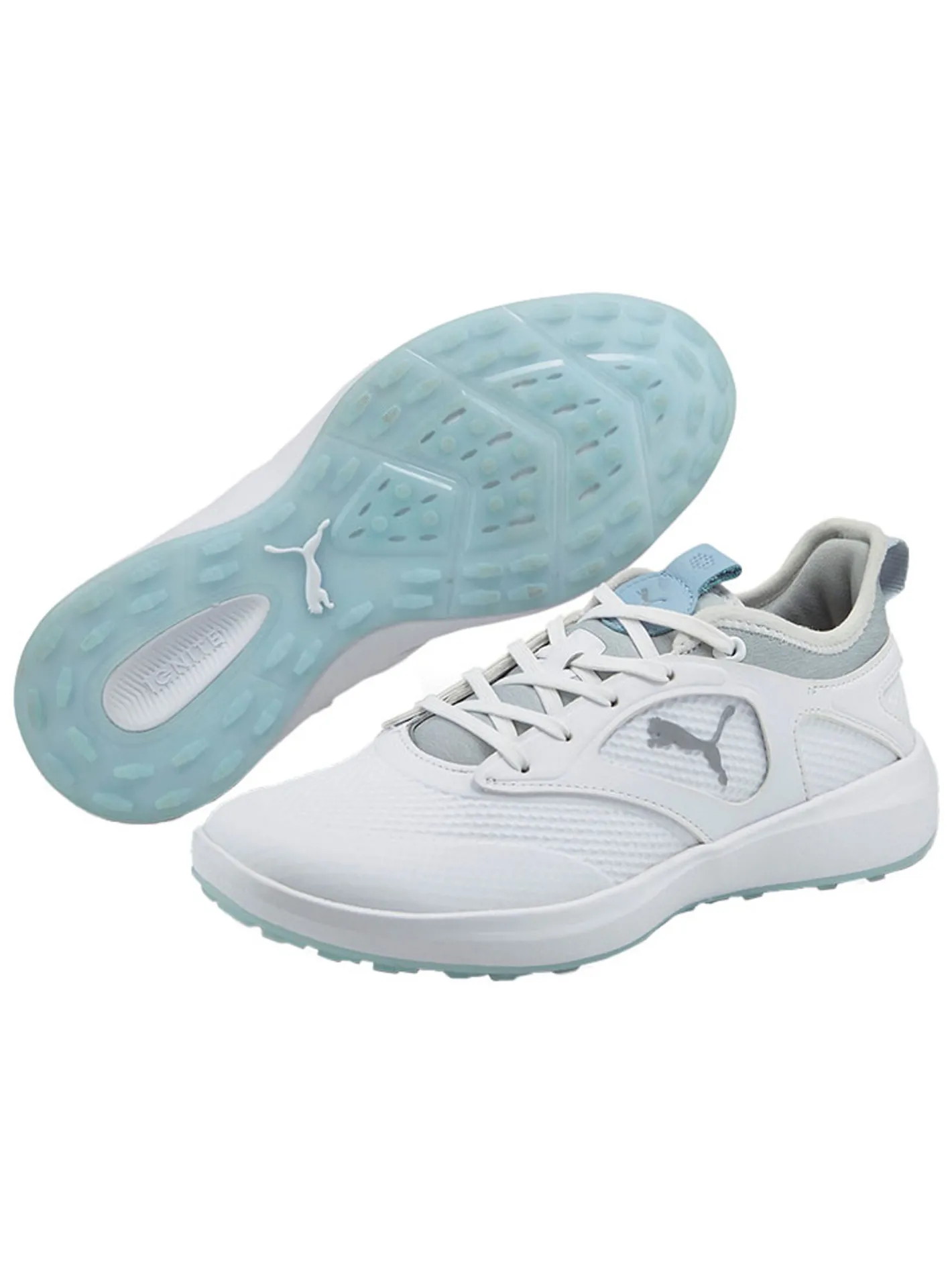 Puma Women's IGNITE Malibu Golf Shoes - White/ Silver/Lucite