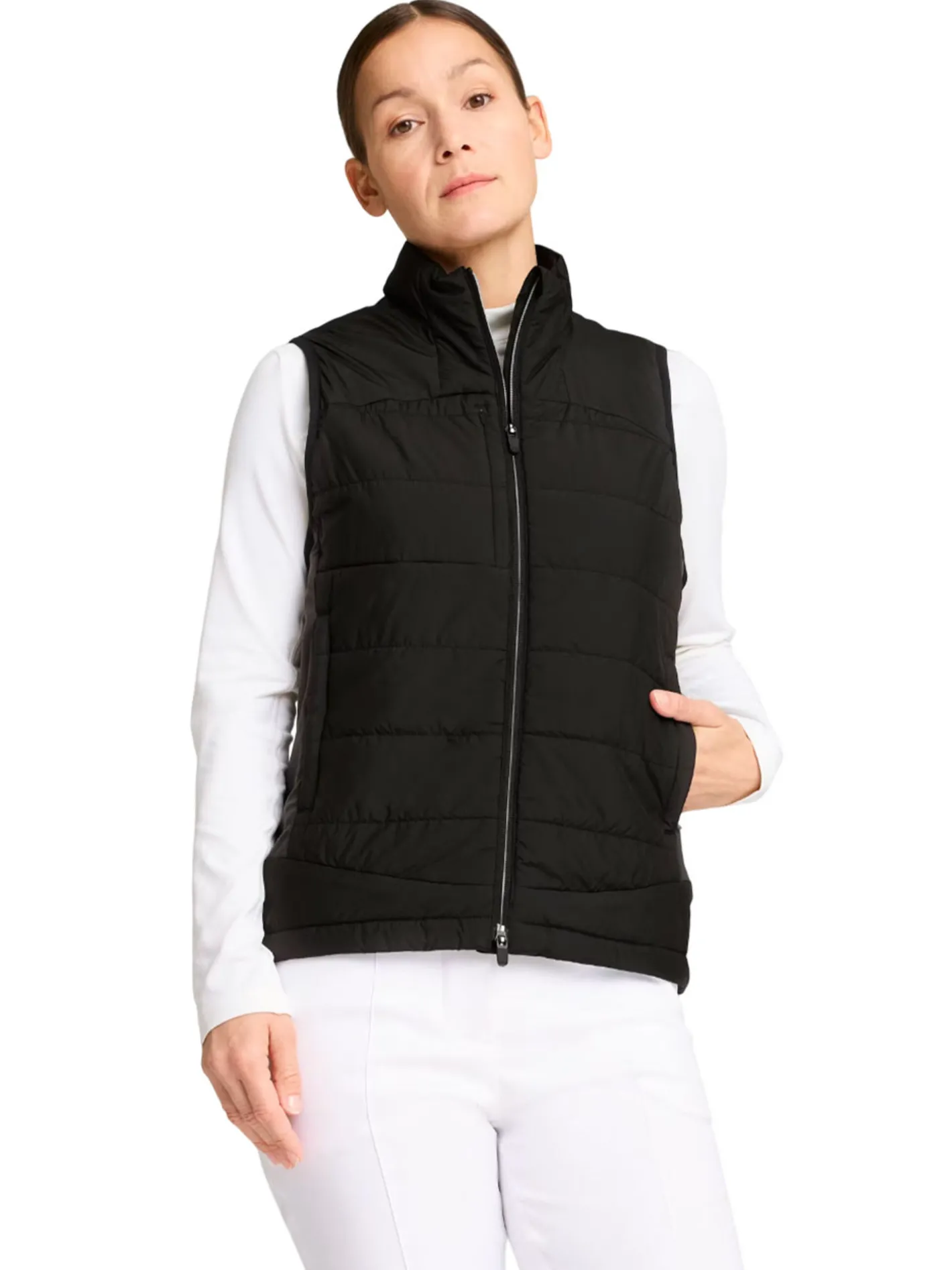 Women Puma Women's Kyley Quilted Vest - Black