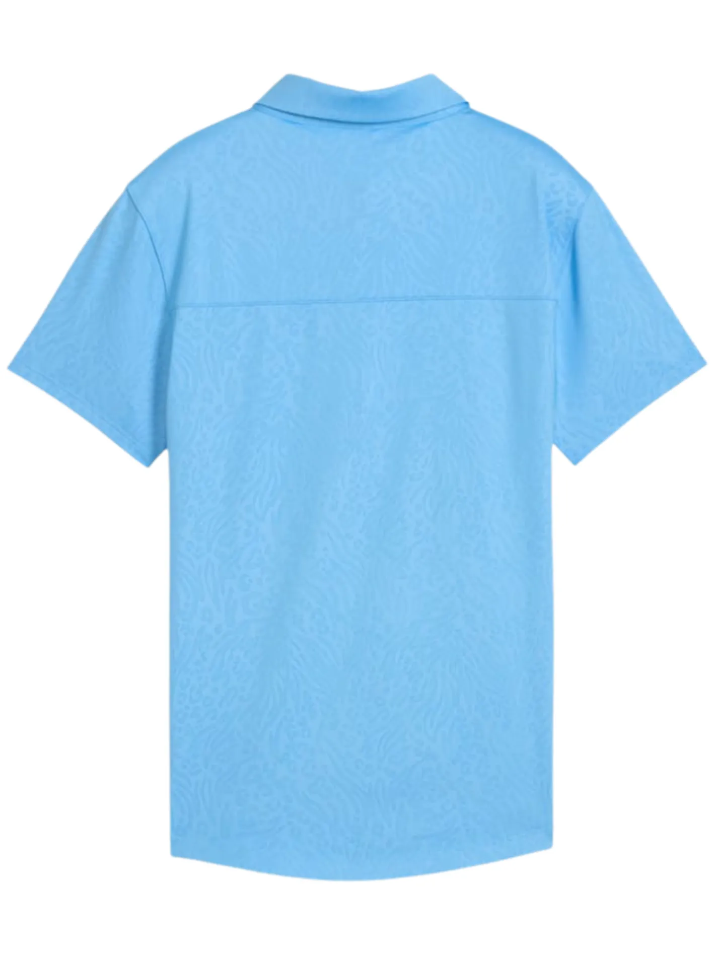 Women Puma Womens MATTR Animal Deboss Golf Polo - Team Light Blue