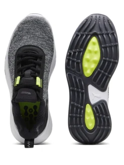 Puma Youth FUSION Crush Sport Spikeless Golf Shoes - Black/Electric Lime