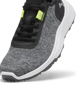 Puma Youth FUSION Crush Sport Spikeless Golf Shoes - Black/Electric Lime