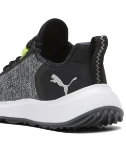 Puma Youth FUSION Crush Sport Spikeless Golf Shoes - Black/Electric Lime