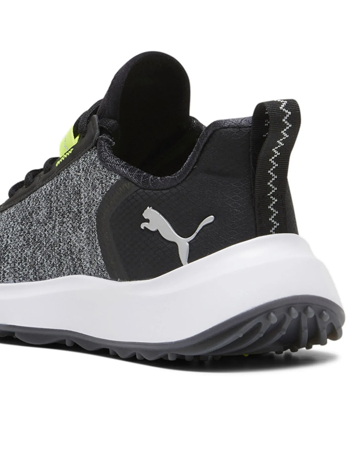 Puma Youth FUSION Crush Sport Spikeless Golf Shoes - Black/Electric Lime