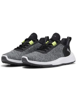 Puma Youth FUSION Crush Sport Spikeless Golf Shoes - Black/Electric Lime