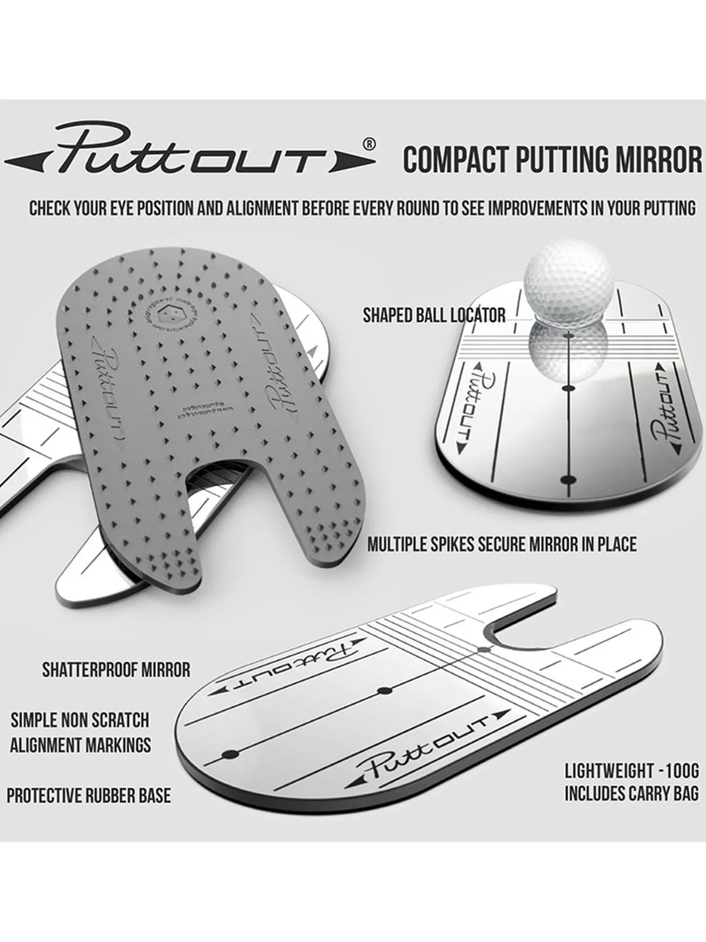 PuttOUT Compact Mirror