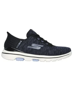 Skechers Women's GO GOLF Walk 5 Slip 'In Golf Shoes - Black/Lavender