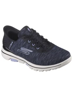 Skechers Women's GO GOLF Walk 5 Slip 'In Golf Shoes - Black/Lavender