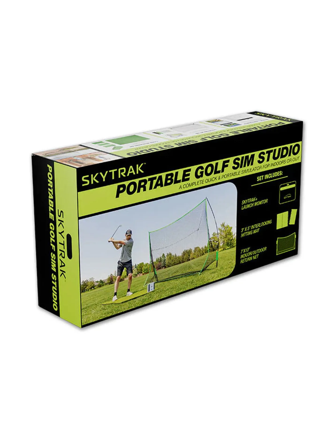 Skytrak + Portable Golf Sim Studio