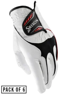 Women Srixon All Weather Golf Gloves - Womens 6 Pack White