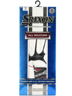 Women Srixon All Weather Golf Gloves - Womens 2 Pack White