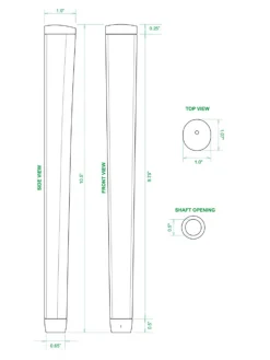 Sweet Rollz Putter Grip - Sunshine