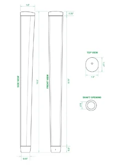 Sweet Rollz Skinny Putter Grip - South Beach