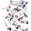 TourTee Pro and Mini Combo 36 Pack with Case - White