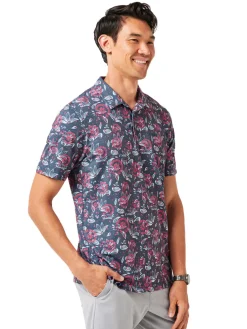 TravisMathew Featherweight Flourish Polo - Mood Indigo/Vintage Indigo
