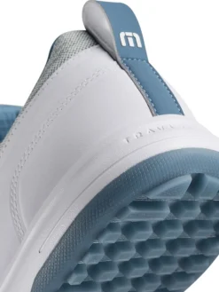 TravisMathew The Daily Pro Hybrid Plus Golf Shoes - White/Blue