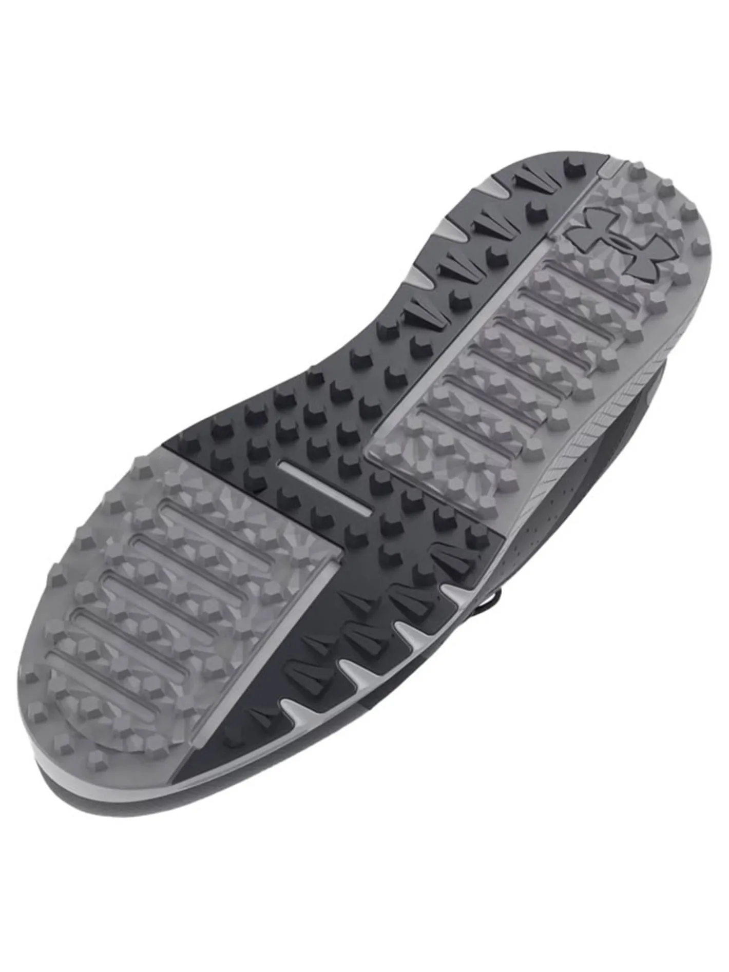 Under Armour Charged Draw 2 Spikeless Golf Shoes - Black/Mod Grey