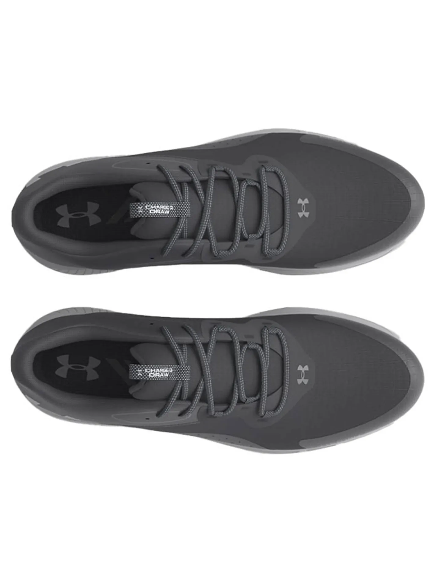 Under Armour Charged Draw 2 Spikeless Golf Shoes - Black/Mod Grey