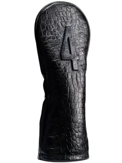 Vessel Lux Embosse Headcover - Croc Black