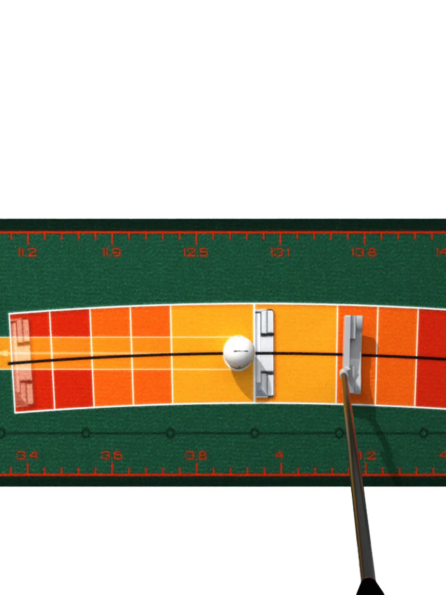WellPutt Stroke Master Putting Mat - Green